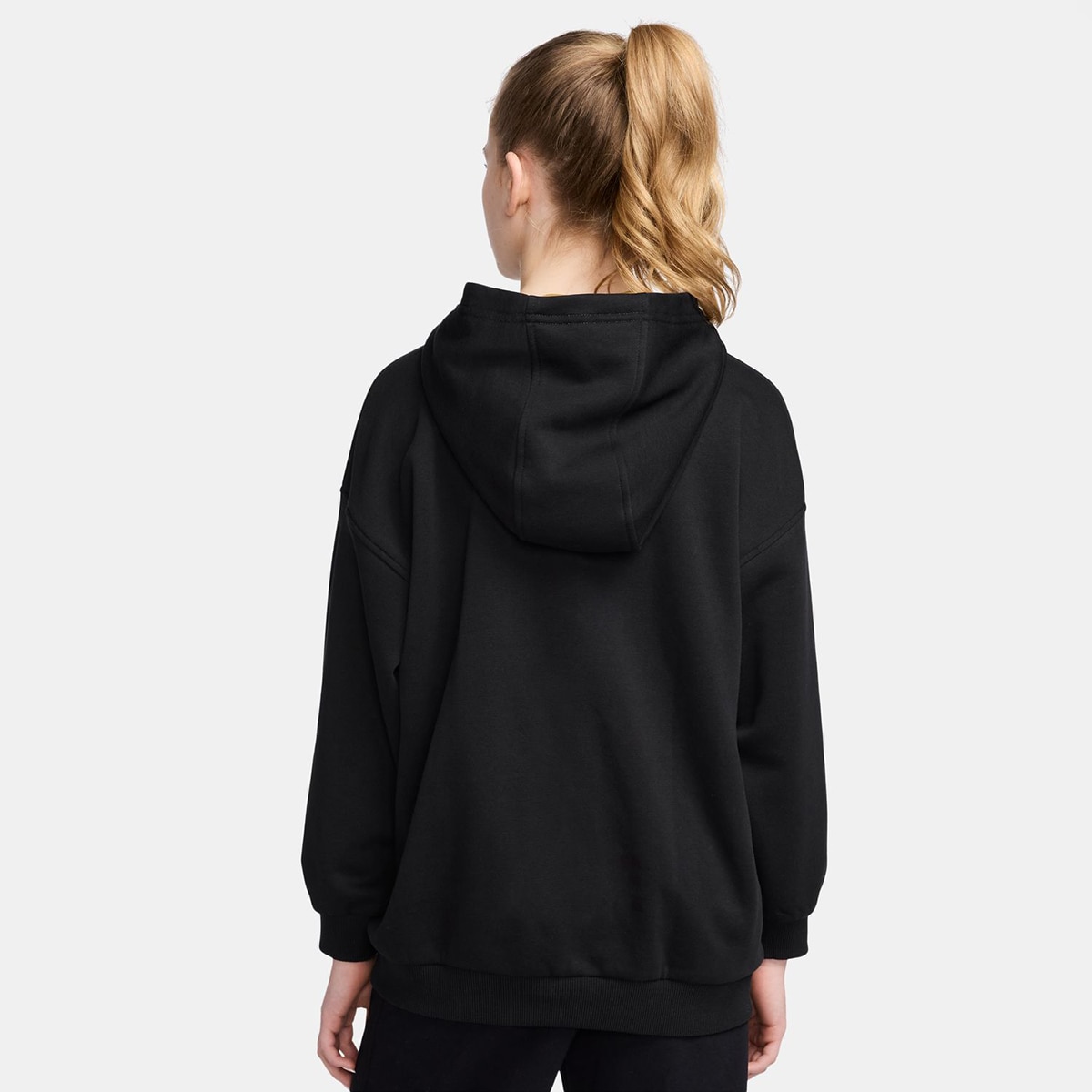 Sweatshirt de menina Sportswear Club Fleece Nike Preto-2