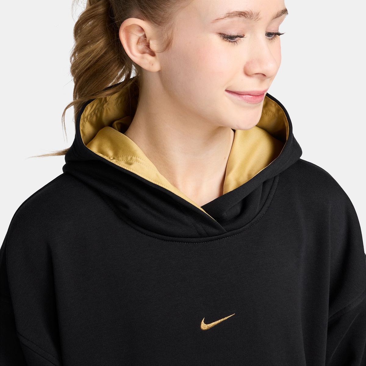 Sweatshirt de menina Sportswear Club Fleece Nike Preto-3