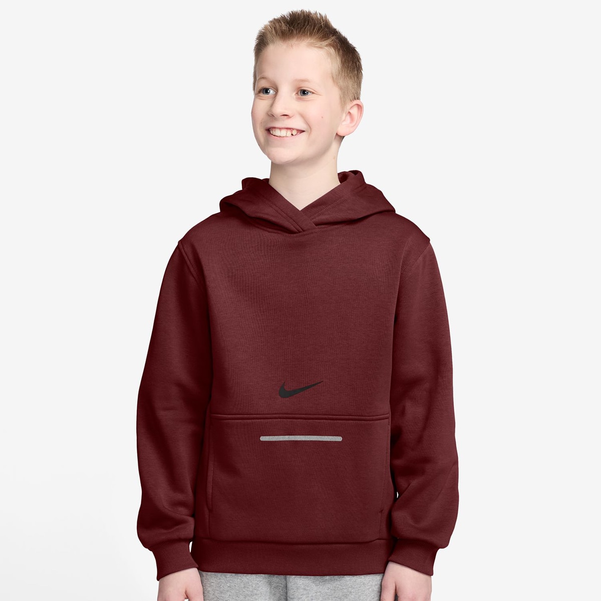 Sweatshirt de criança Sportswear Club Fleece Bordeaux-1