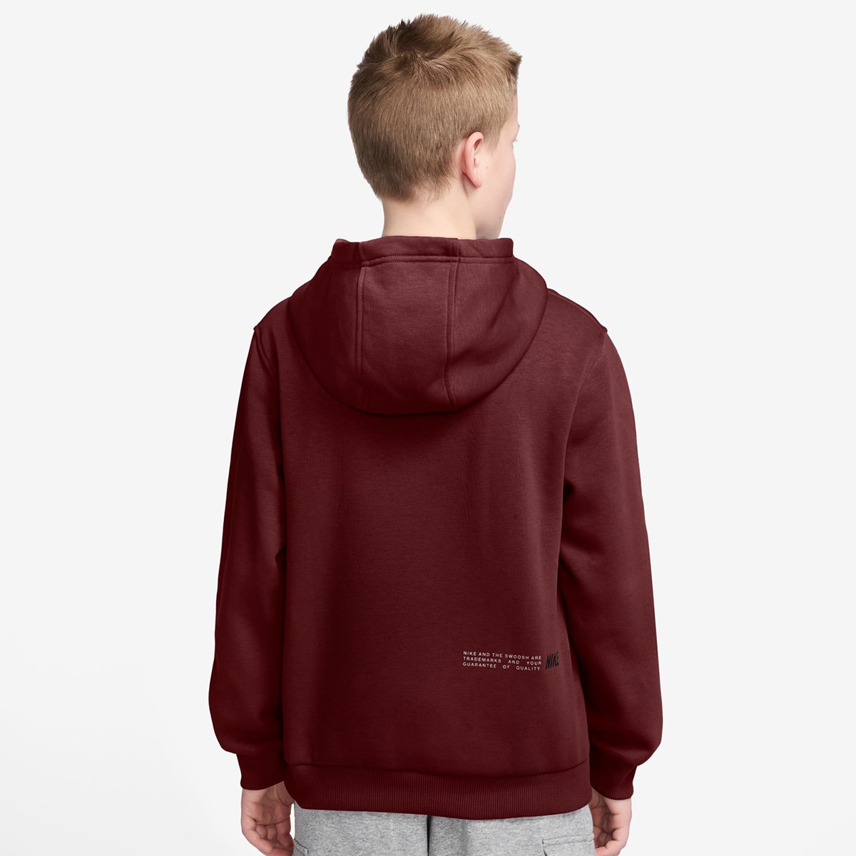 Sweatshirt de criança Sportswear Club Fleece Bordeaux-2