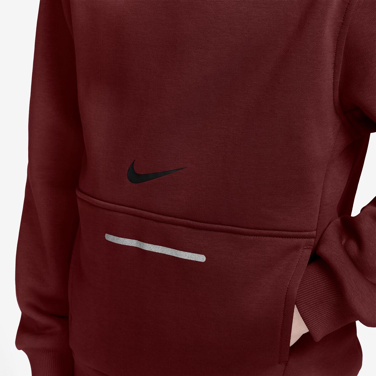Sweatshirt de criança Sportswear Club Fleece Bordeaux-3