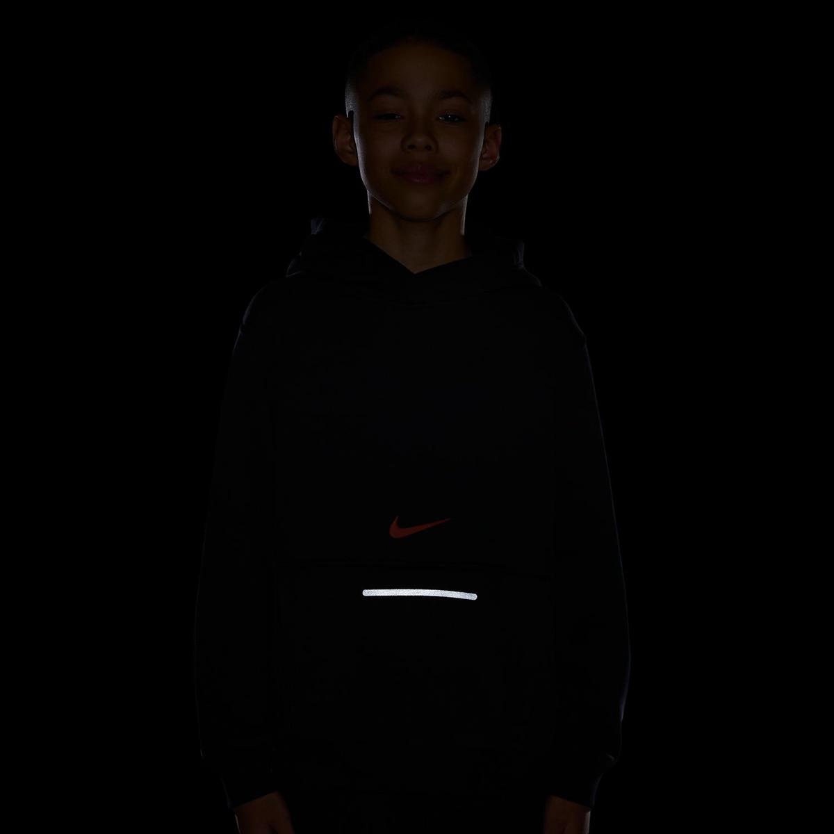 Sweatshirt de criança Sportswear Club Fleece Preto-4