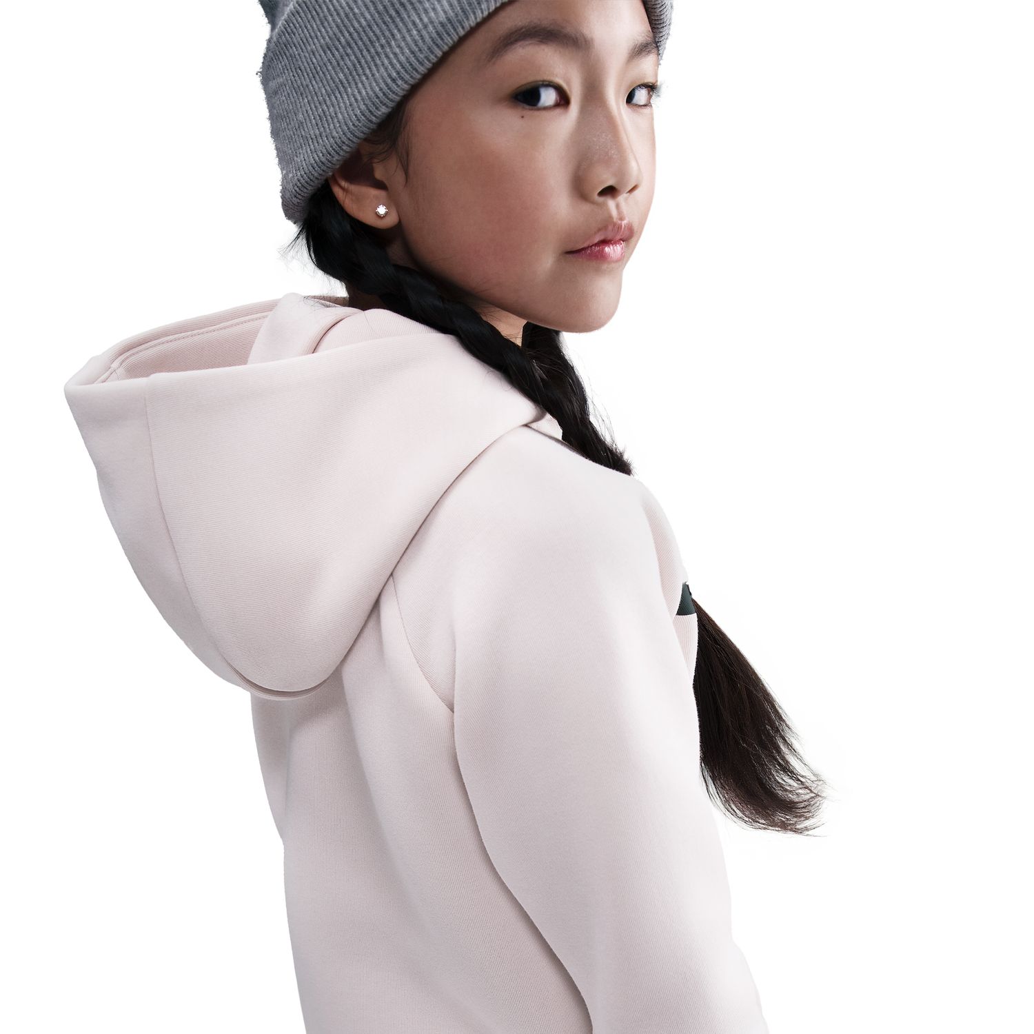 Sweatshirt de menina Sportswear Tech Fleece Nike Rosa-4