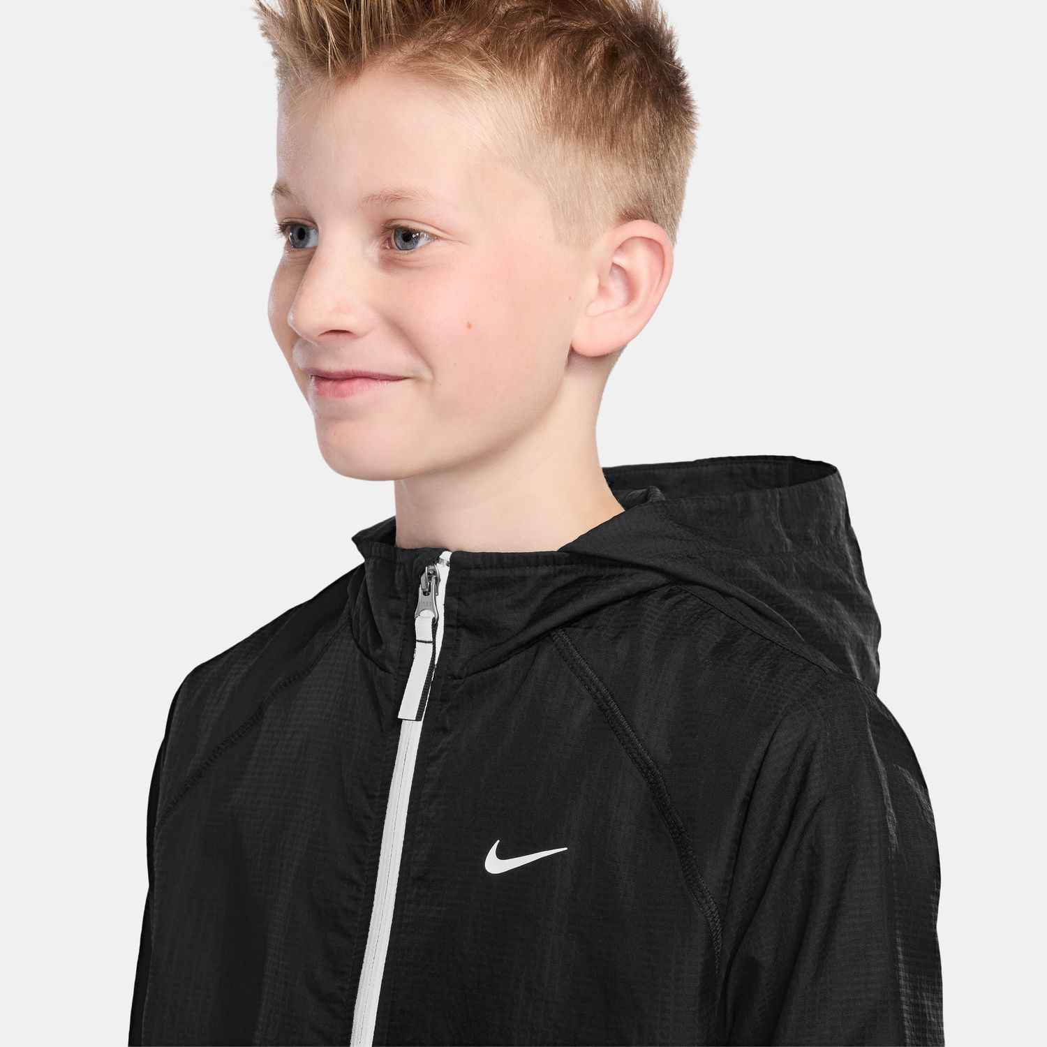 Sweatshirt de Criança City Utility Fz Wvn Jkt Preto-3