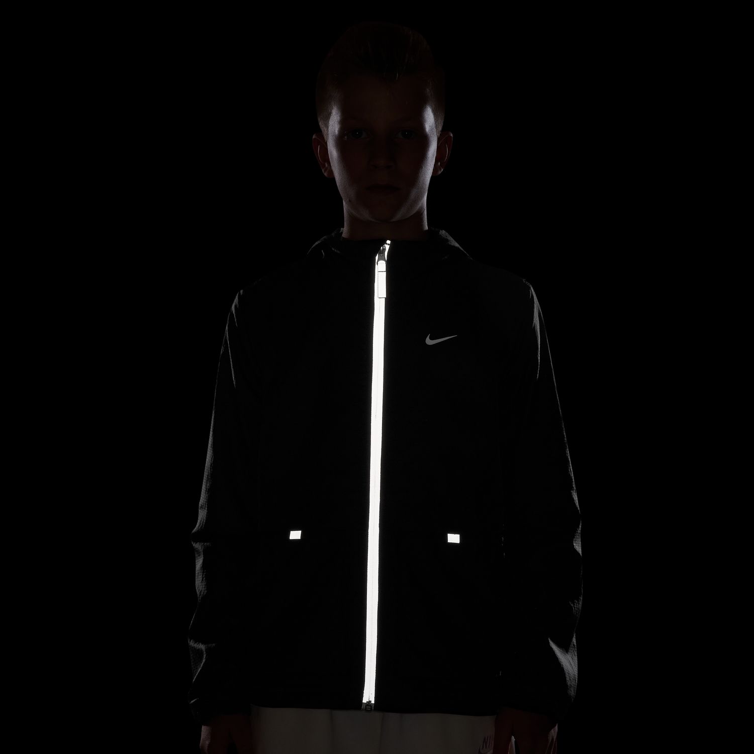 Sweatshirt de Criança City Utility Fz Wvn Jkt Preto-4