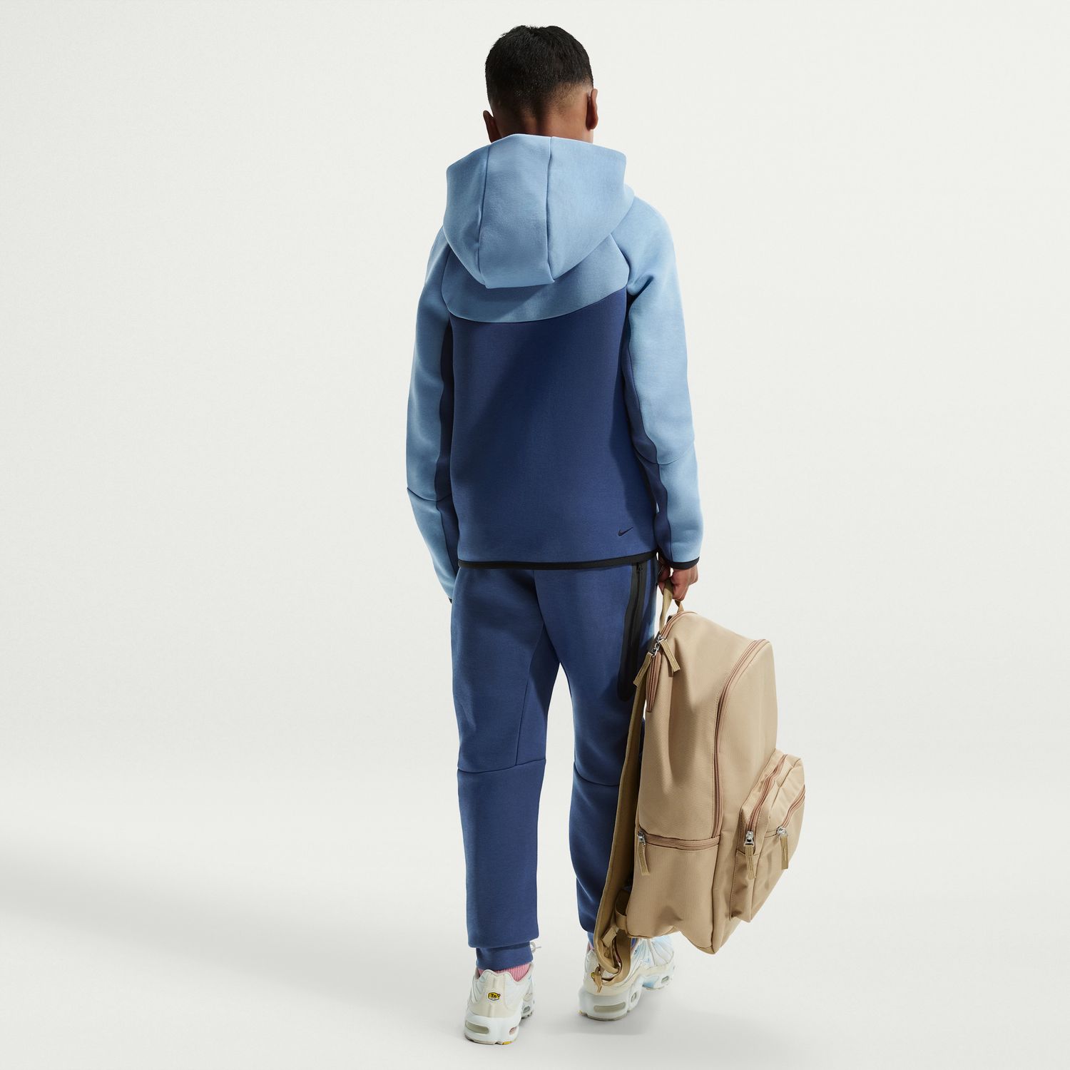 Sweatshirt de menino Sportswear Tech Fleece Nike Azul-2