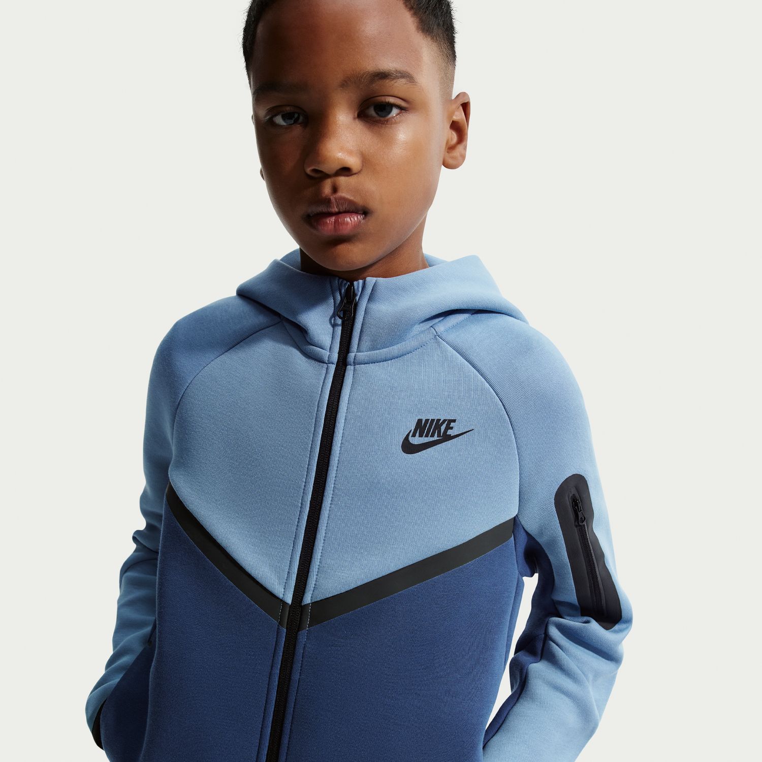 Sweatshirt de menino Sportswear Tech Fleece Nike Azul-4