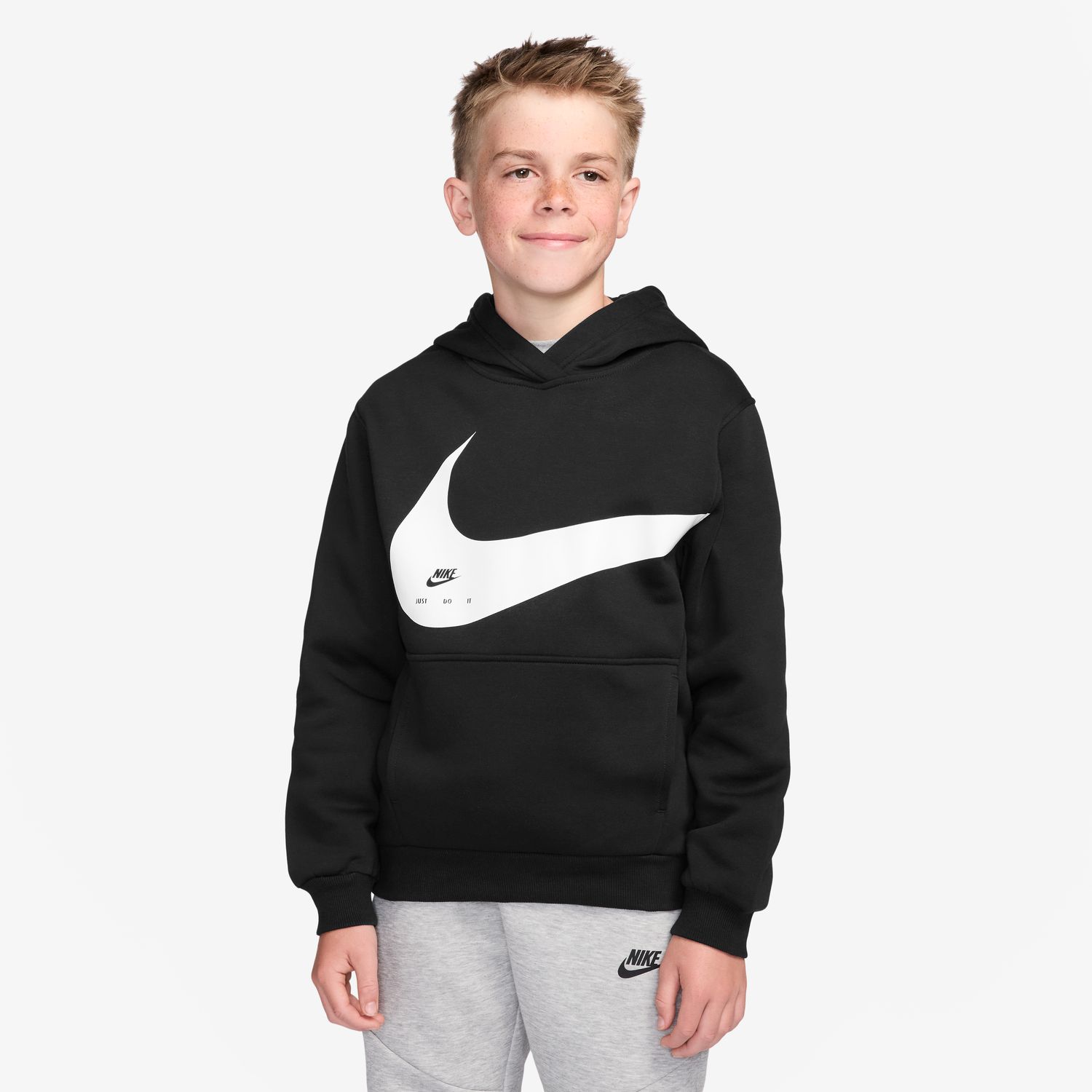 Sweatshirt de Criança Club Brnd Nrg Top Preto-1