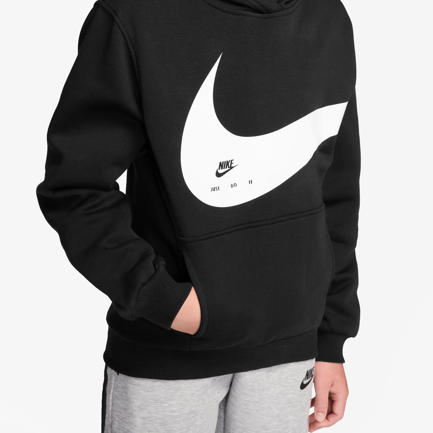 Sweatshirt de Criança Club Brnd Nrg Top Preto-3