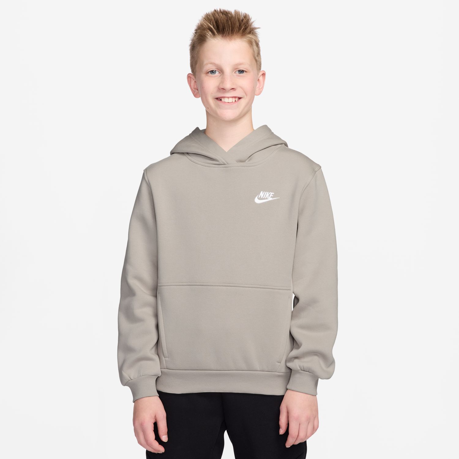 Sweatshirt de criança Sportswear Club Fleece Bege-1