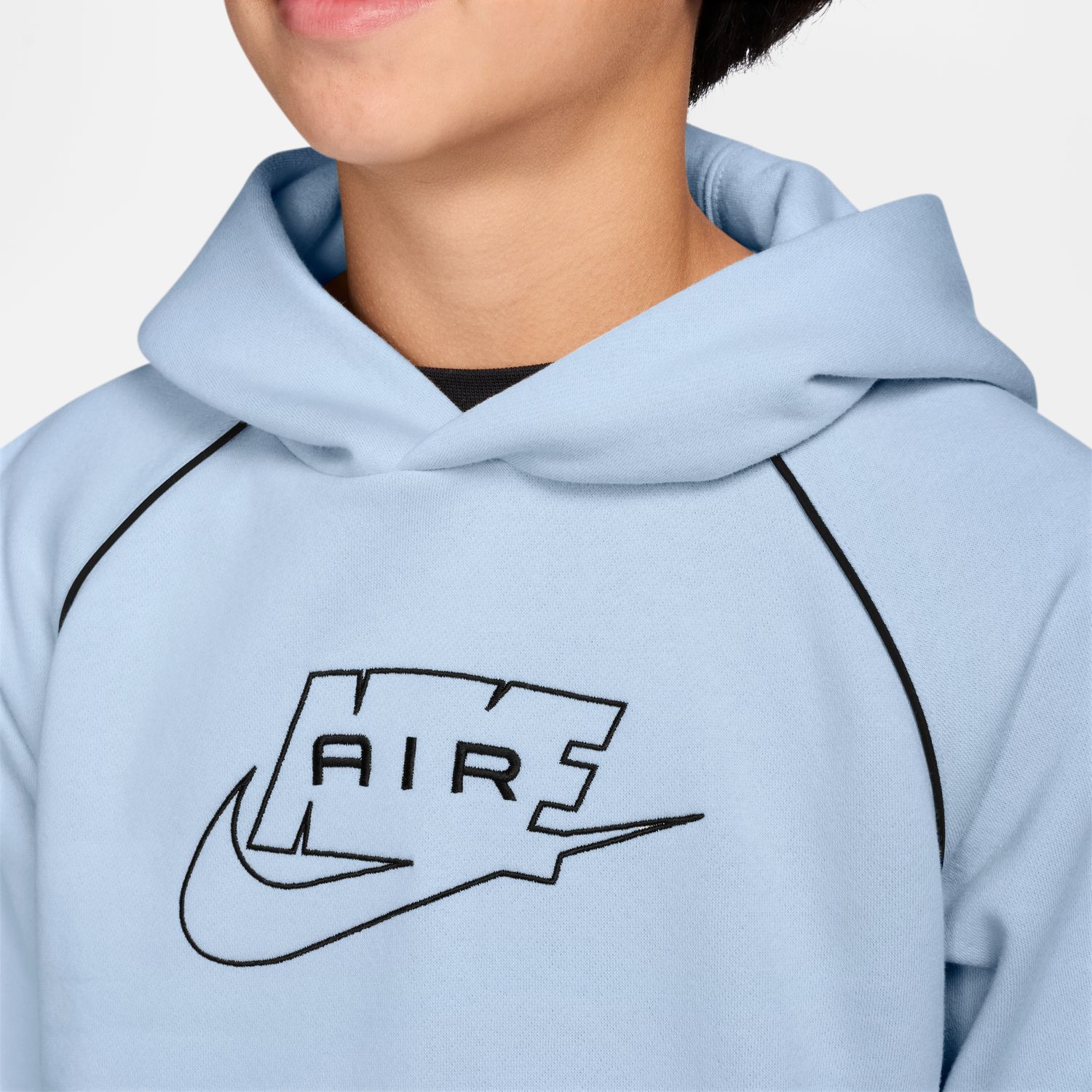 Sweatshirt de Criança Air Po Hoodie Azul-3