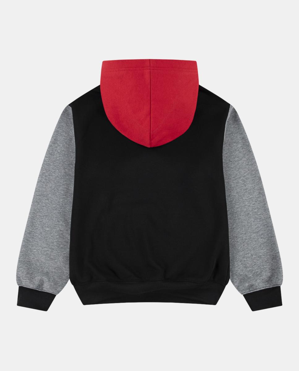 Sweatshirt de Criança Brooklyn Fleece Hoodie Preto / Vermelho-2