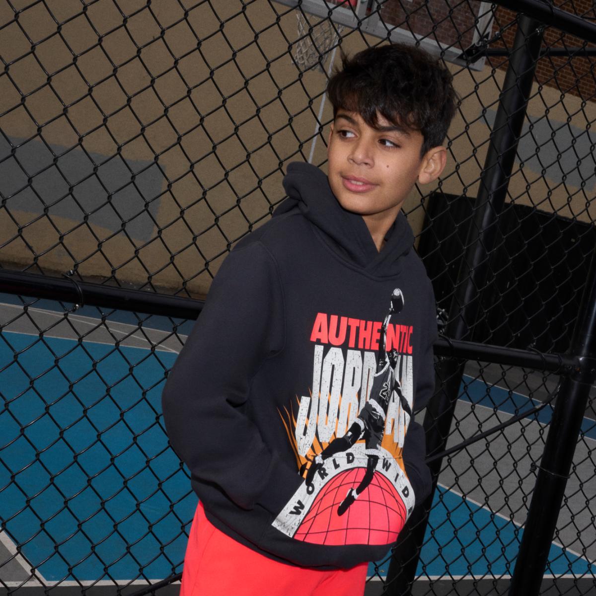 Sweatshirt de Criança Authentic Preto-3