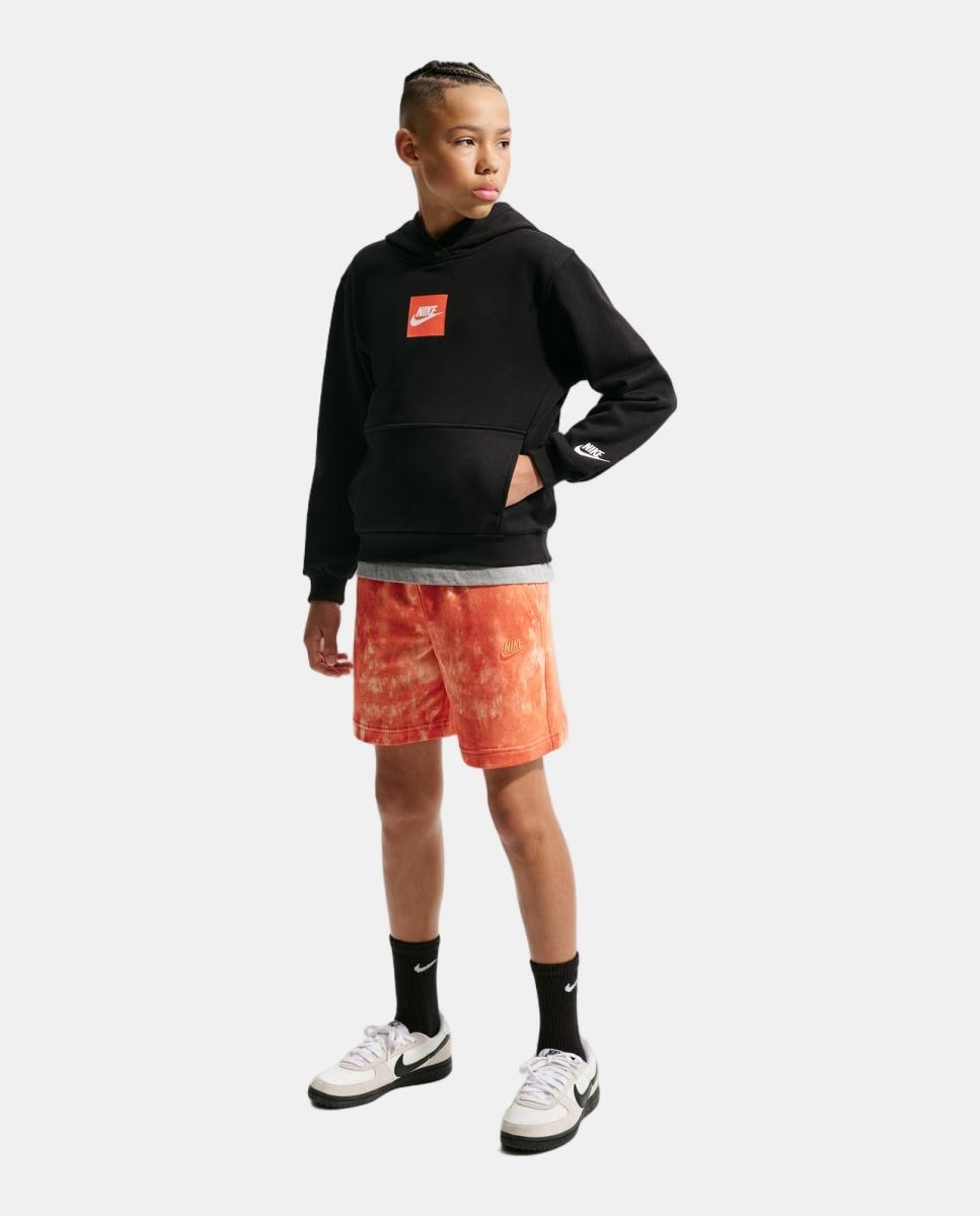 Sweatshirt de Criança K Nsw LS Ft Top Club Fam Preto-5