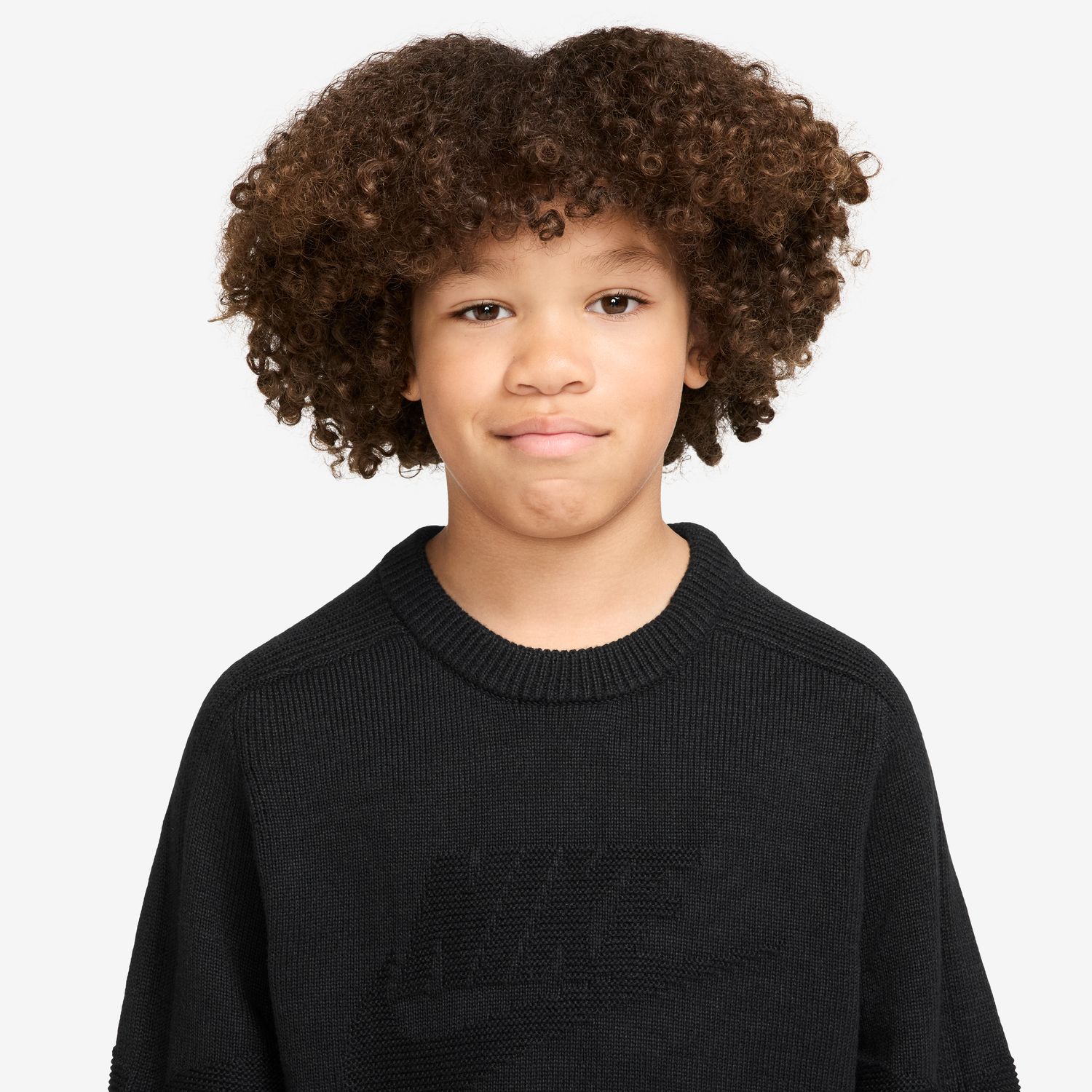 Sweatshirt de Criança K Nsw Cln Crew Sweater Preto-3