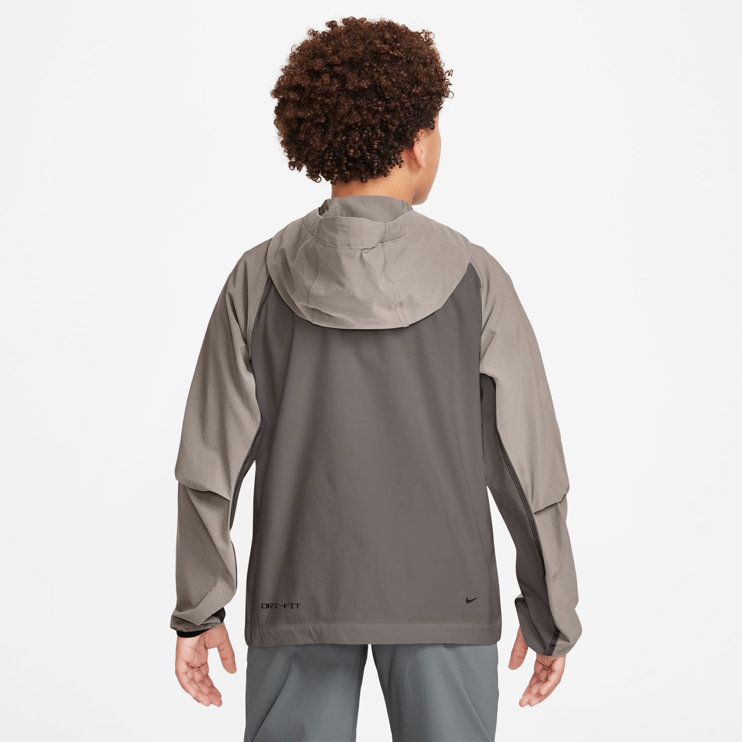 Sweatshirt de Criança B Nsw Tech Woven Fz Jkt Castanho-2