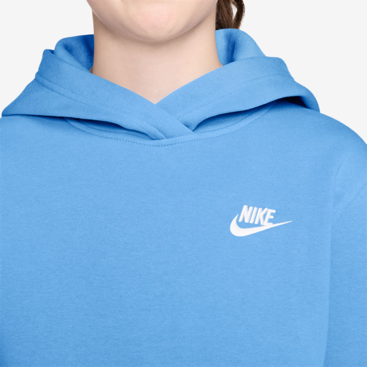 Sweatshirt de Criança K Nsw Club Flc Hdy Lbr Azul-3