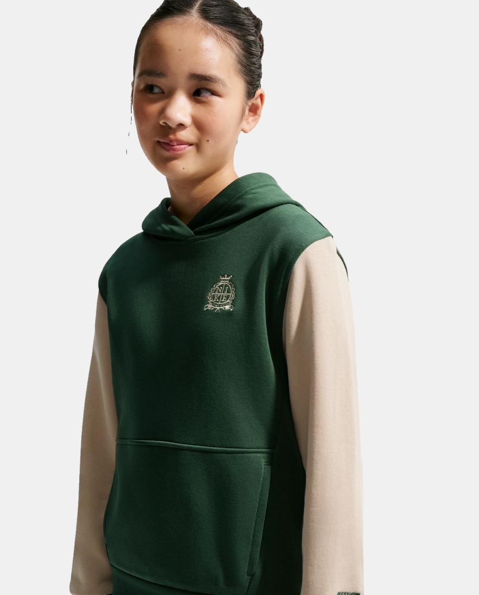 Sweatshirt de Criança K Nsw Club Ft Hdy Rules Verde-2