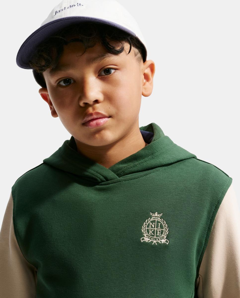 Sweatshirt de Criança K Nsw Club Ft Hdy Rules Verde-3