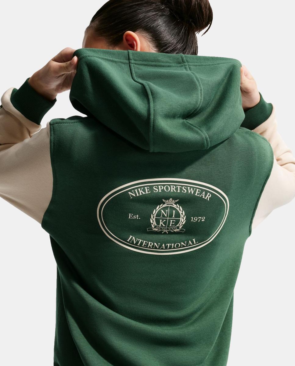 Sweatshirt de Criança K Nsw Club Ft Hdy Rules Verde-4