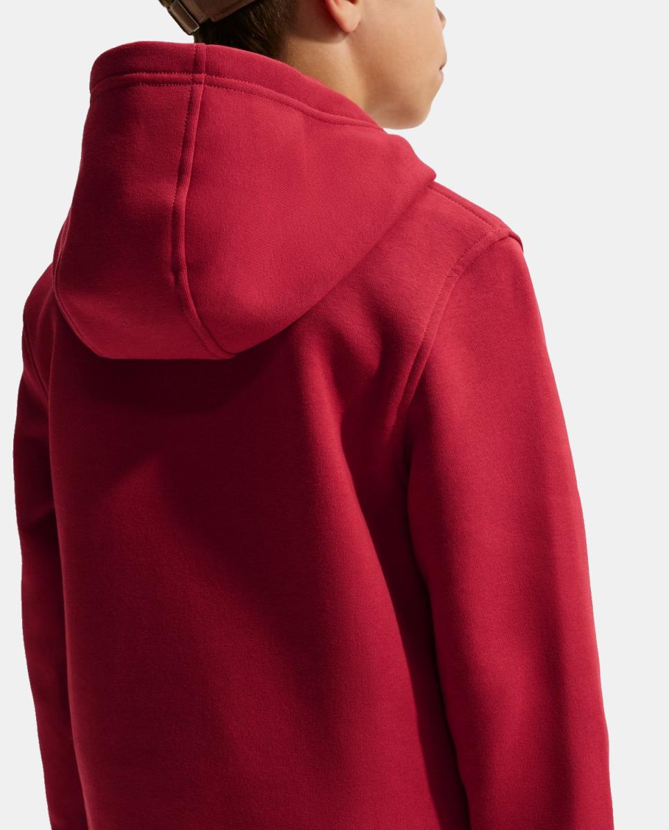 Sweatshirt de Criança K Nsw Club Flc Hdy Lbr Vermelho-5