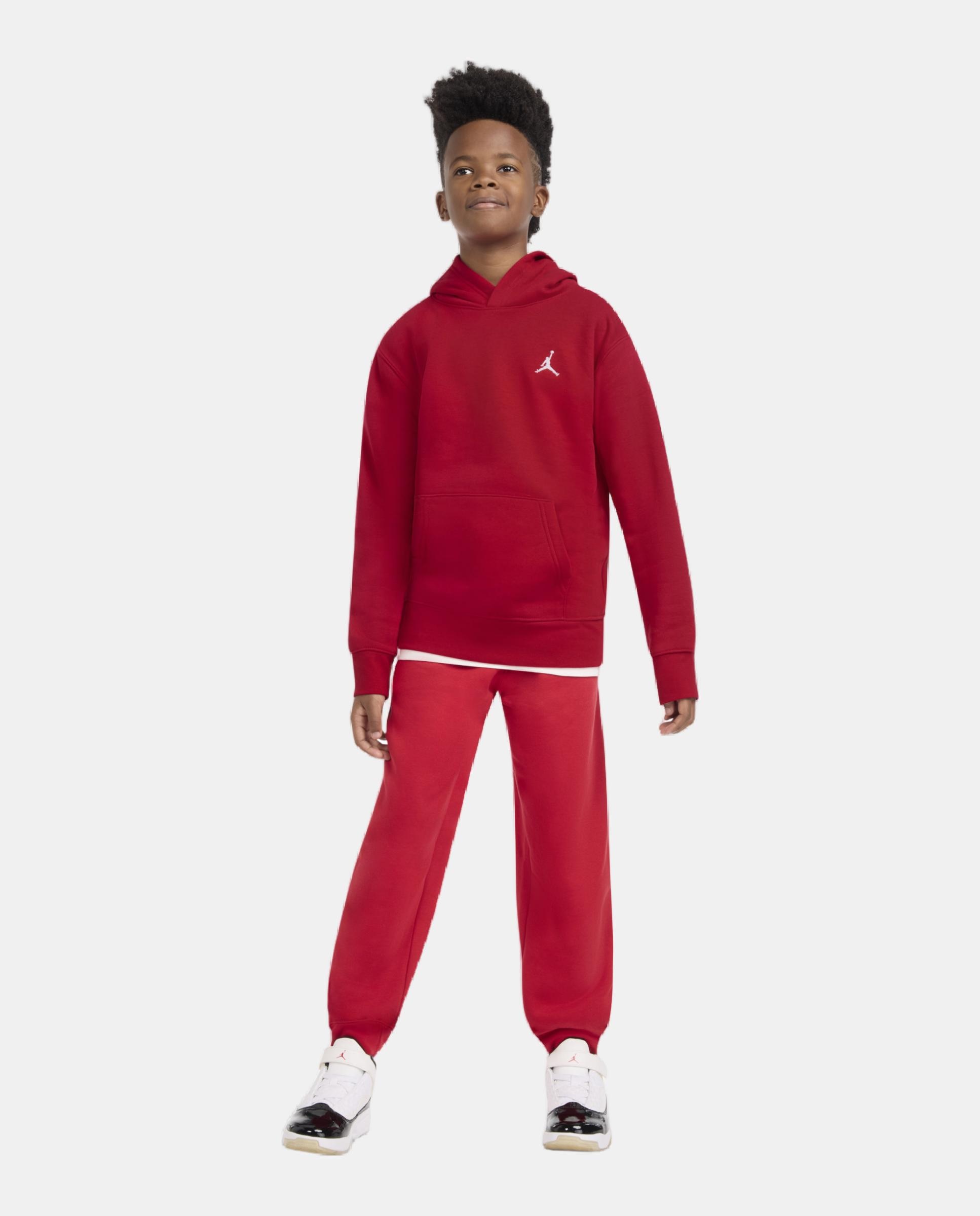 Sweatshirt de Menino JDB MJ Brooklyn Flc Po Vermelho-3