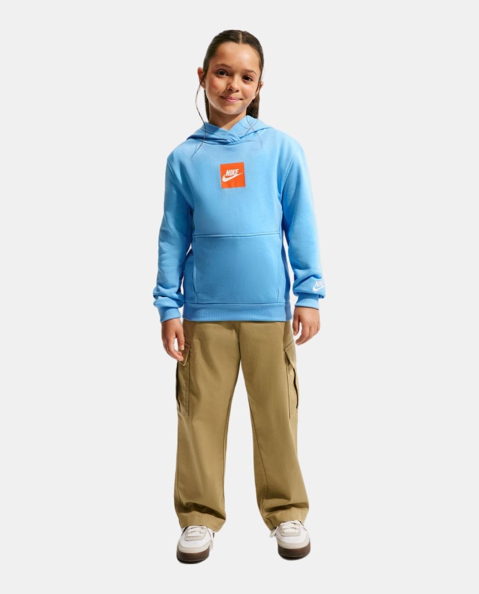 Sweatshirt de Menino K NSW LS FT TOP CLUB FAM Azul-6