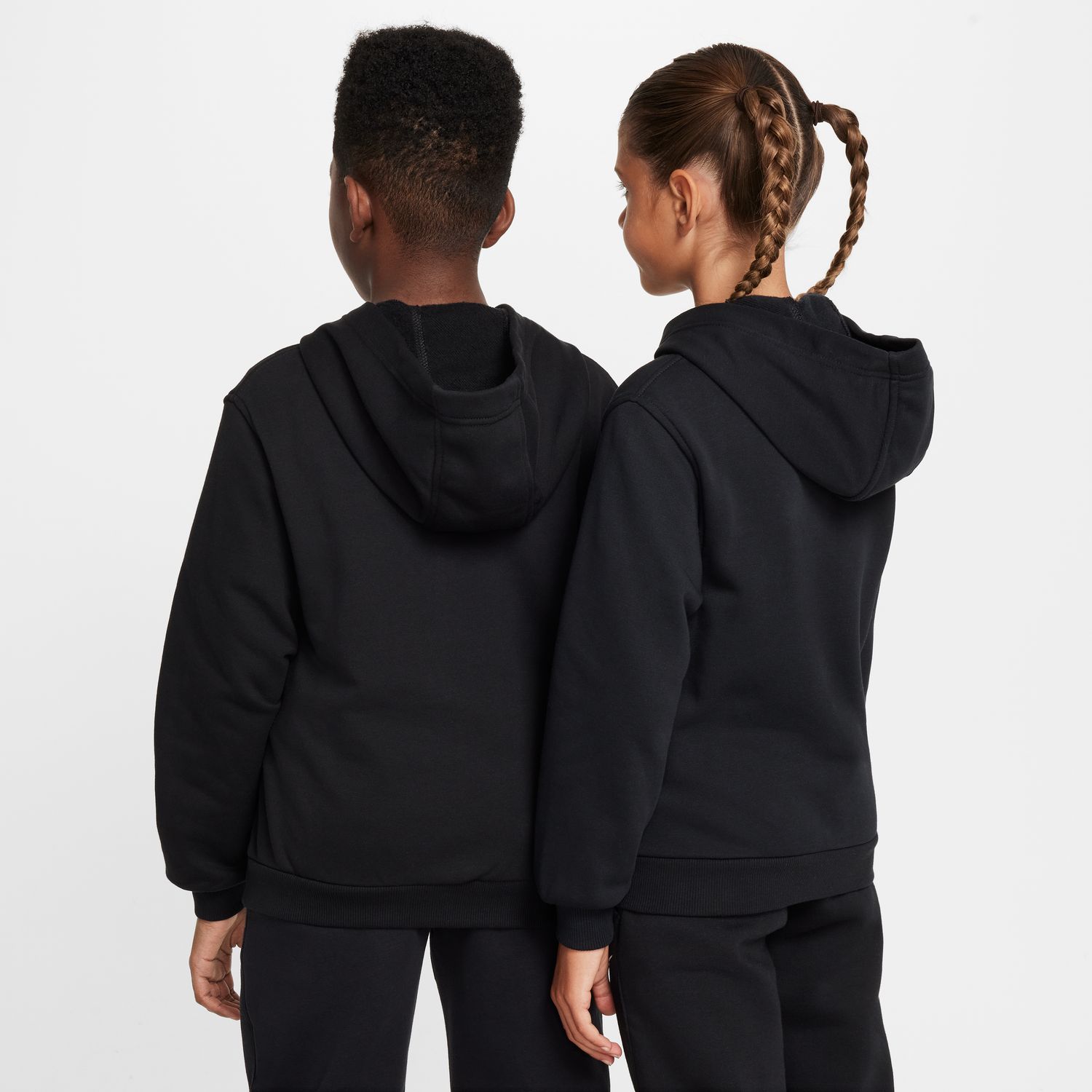 Sudaderas de Niño K NSW CLUB FT HD FZ LS LBR NIKE - Negro Negro-2