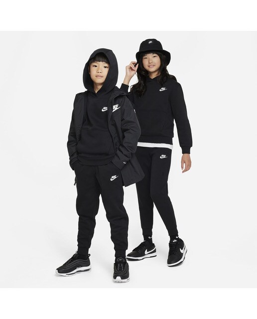 Calças de criança Sportswear Club Fleece Preto-5