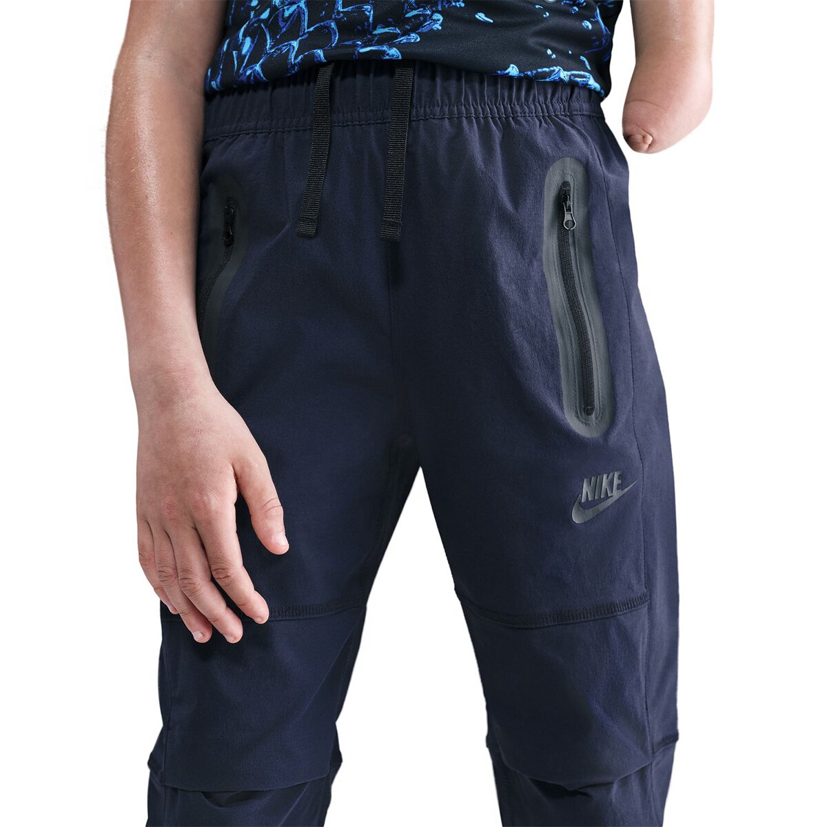 Calças de Criança Sportswear Tech Woven Azul-3