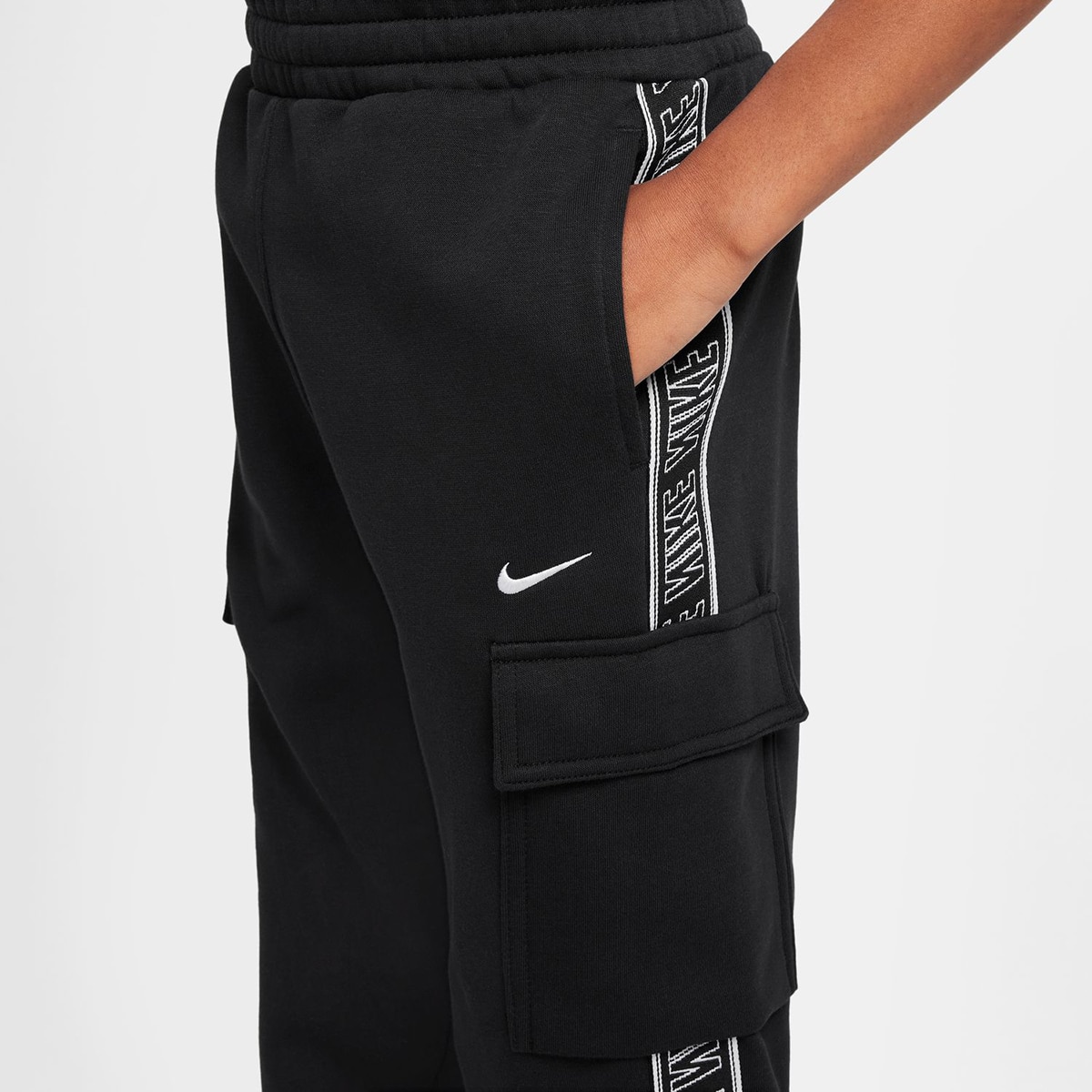 Calças de Criança Sportswear Club+ Preto-3