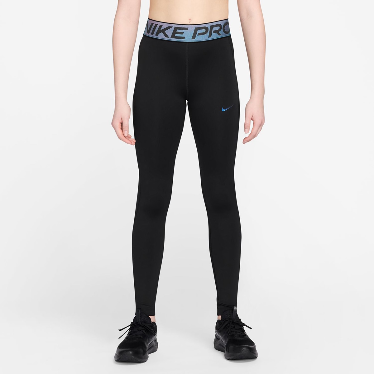Calças de malha de menina Pro Nike Preto-1