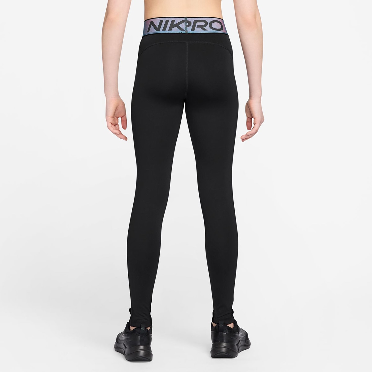 Calças de malha de menina Pro Nike Preto-2