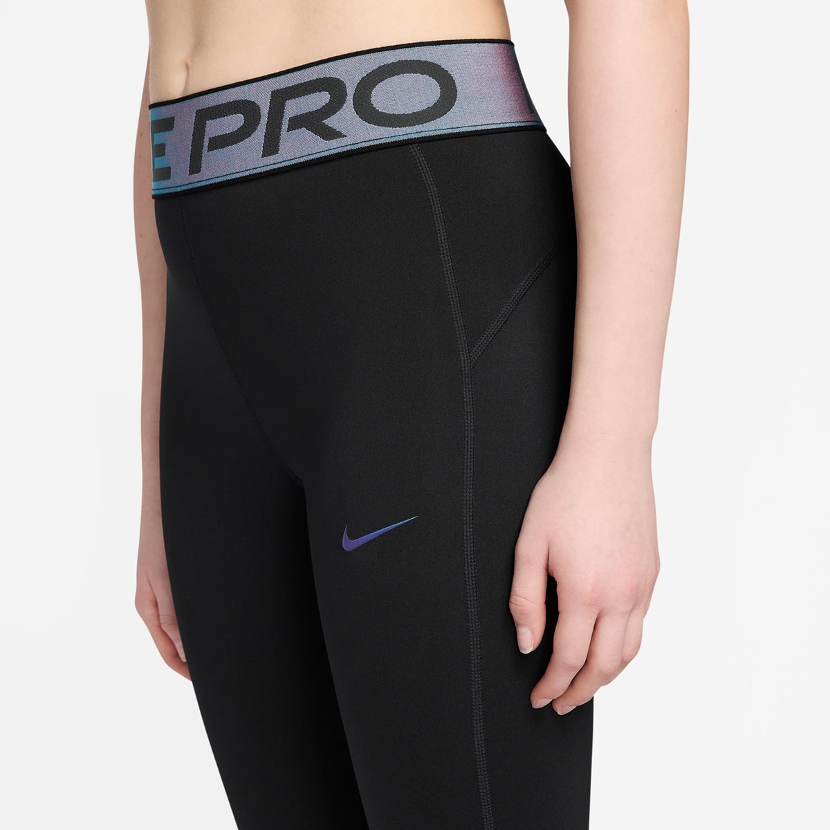 Calças de malha de menina Pro Nike Preto-3