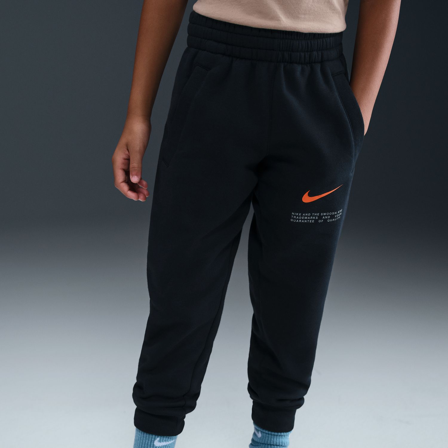 Calças de criança Sportswear Club Preto-7