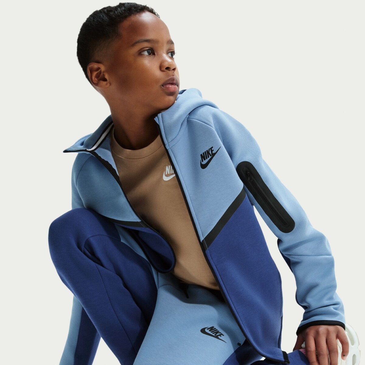 Calças de menino Sportswear Tech Fleece Nike Azul-marinho-5