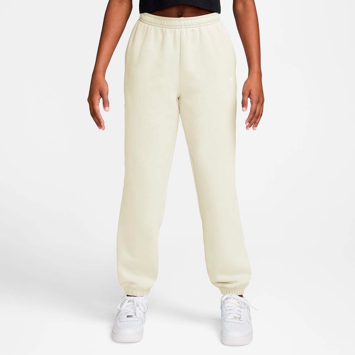 Pantalón de niñas G Nsw Studio Flc Loose Pnt Lbr Nike - Blanco Blanco-1