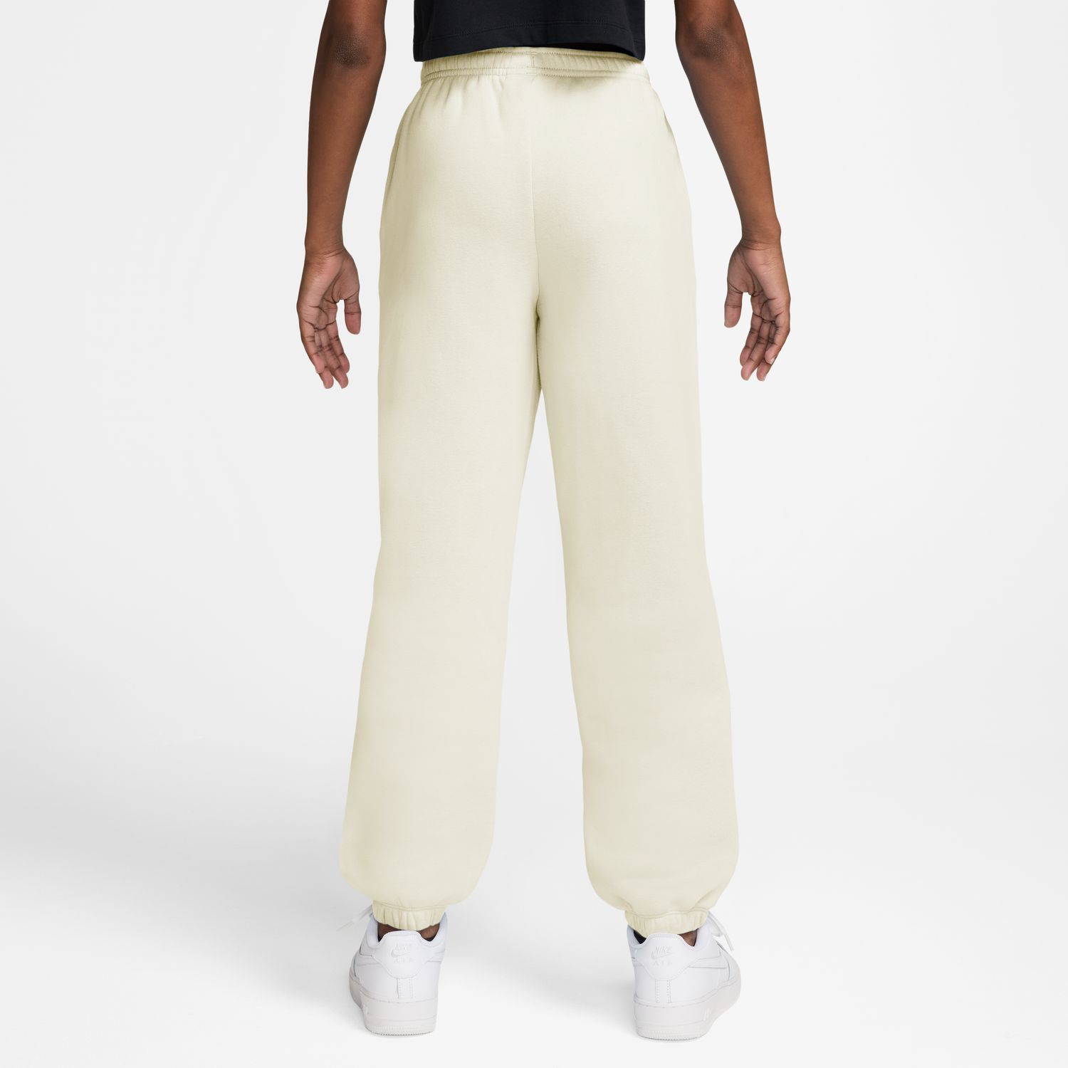 Pantalón de niñas G Nsw Studio Flc Loose Pnt Lbr Nike - Blanco Blanco-2