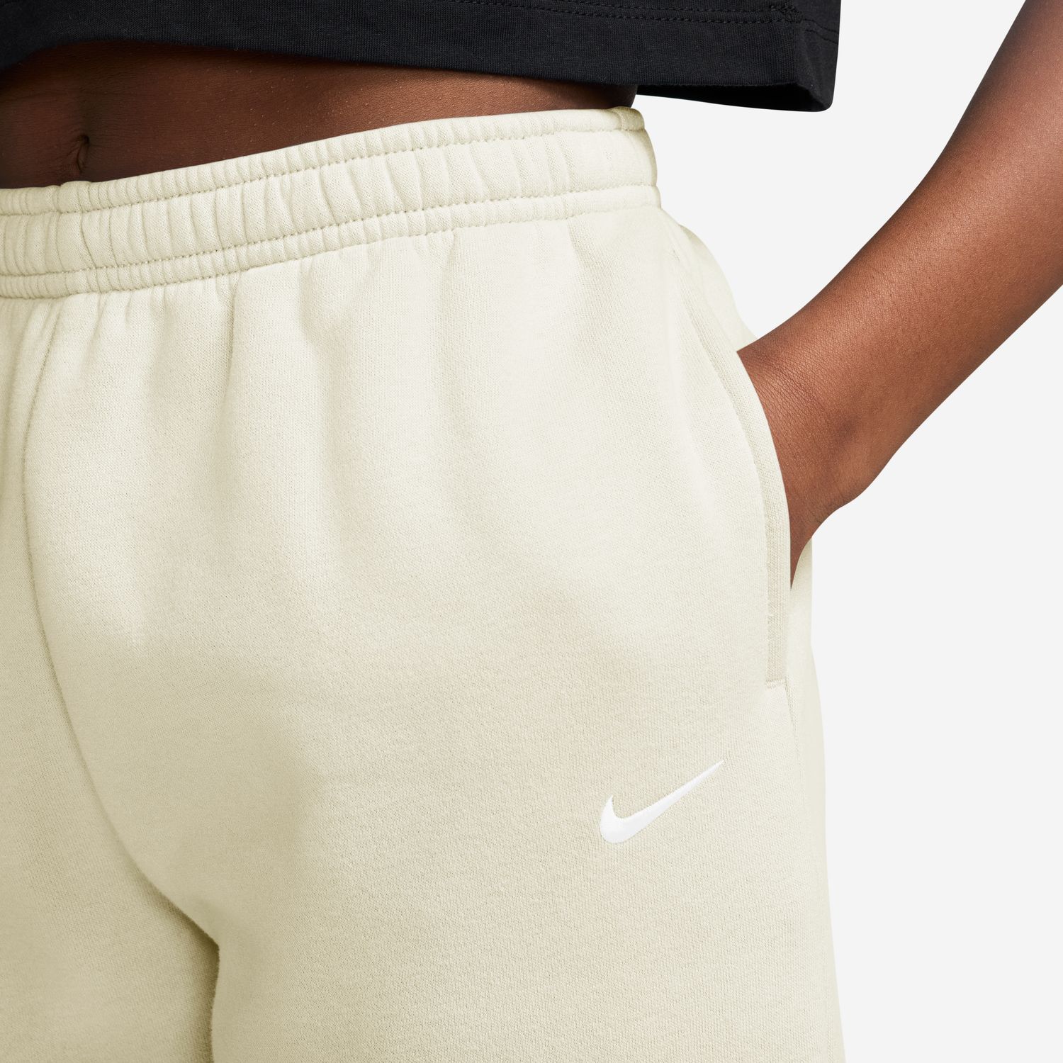 Pantalón de niñas G Nsw Studio Flc Loose Pnt Lbr Nike - Blanco Blanco-3