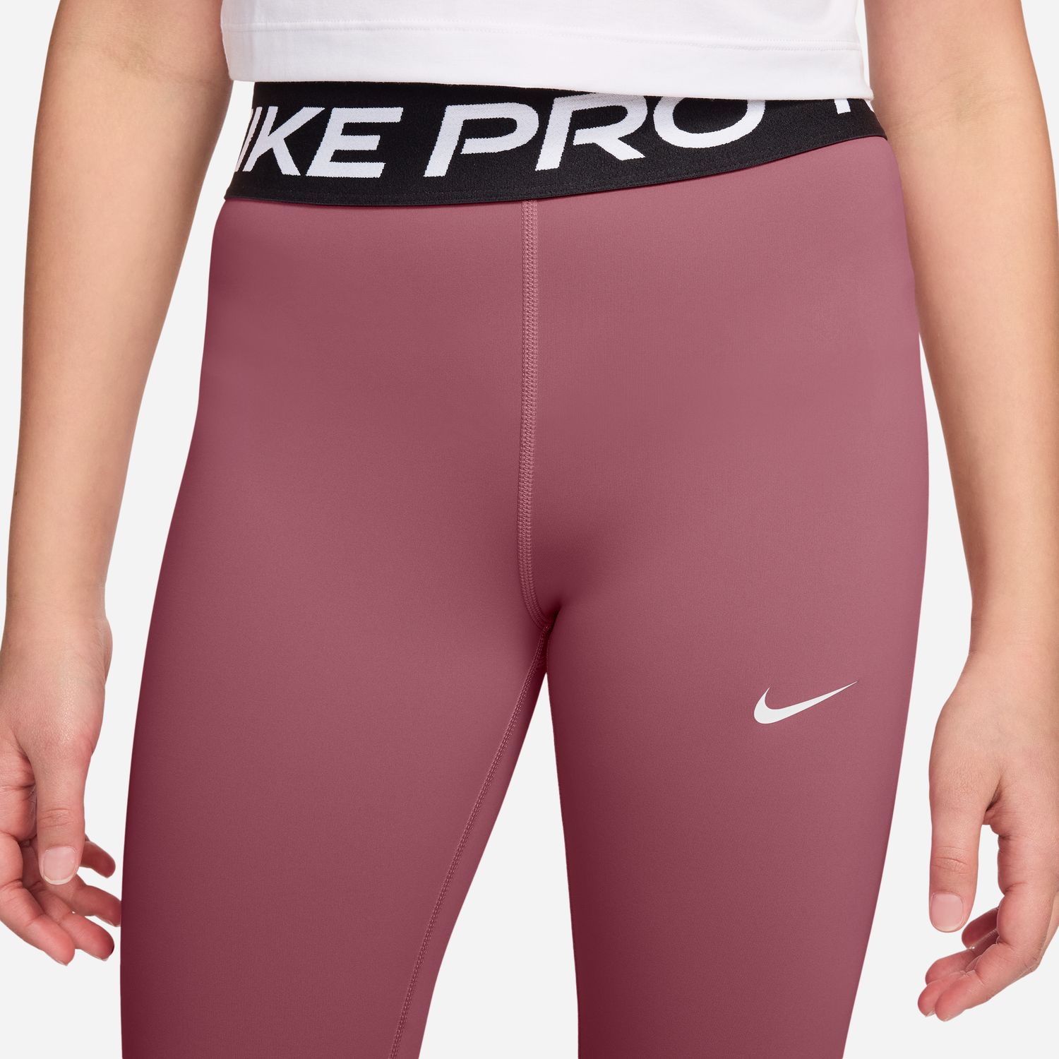 Malla larga de niñas G NP DF Tight Op Nike - Rojo Rojo-3