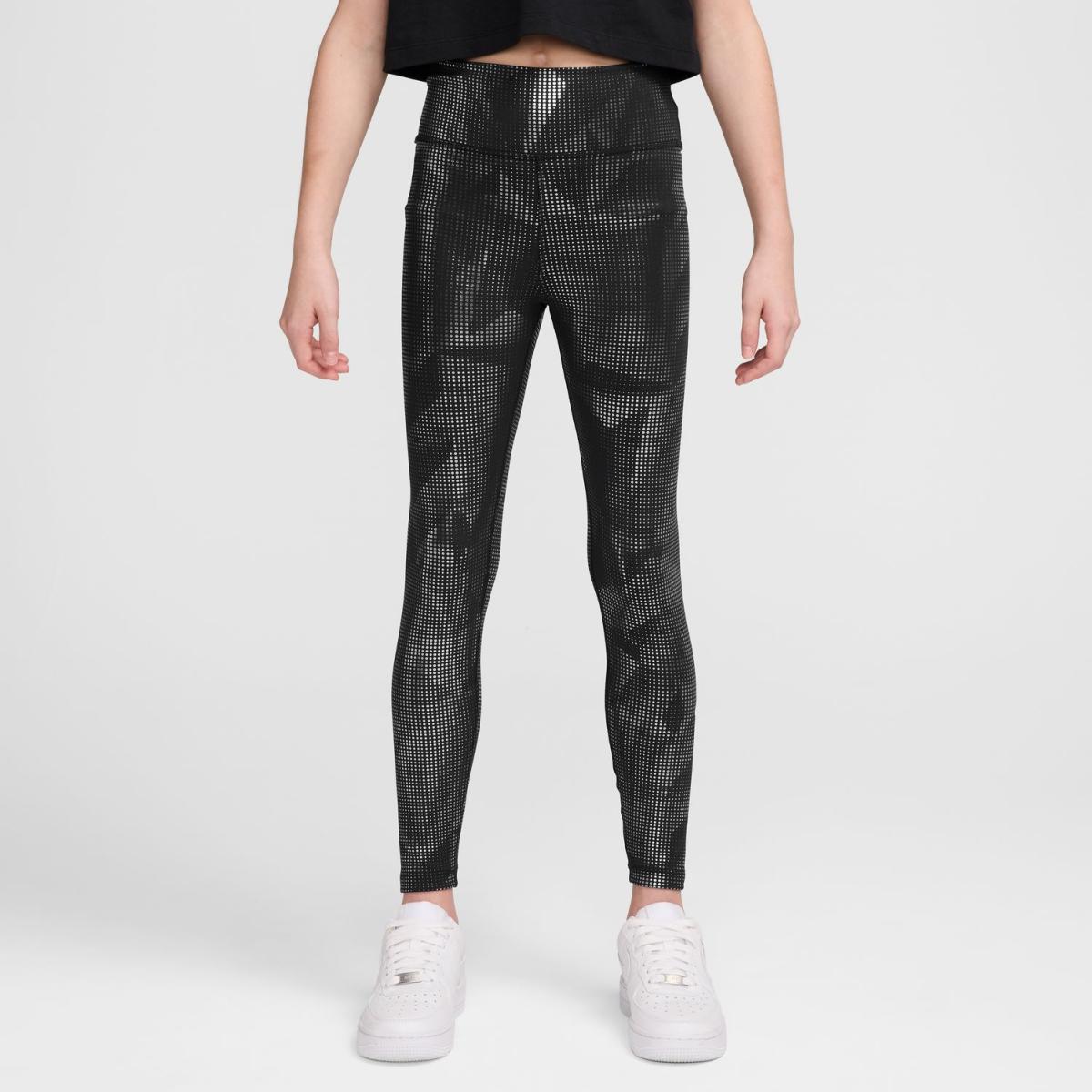 Malla larga de niña One Nike - Negro Negro-1