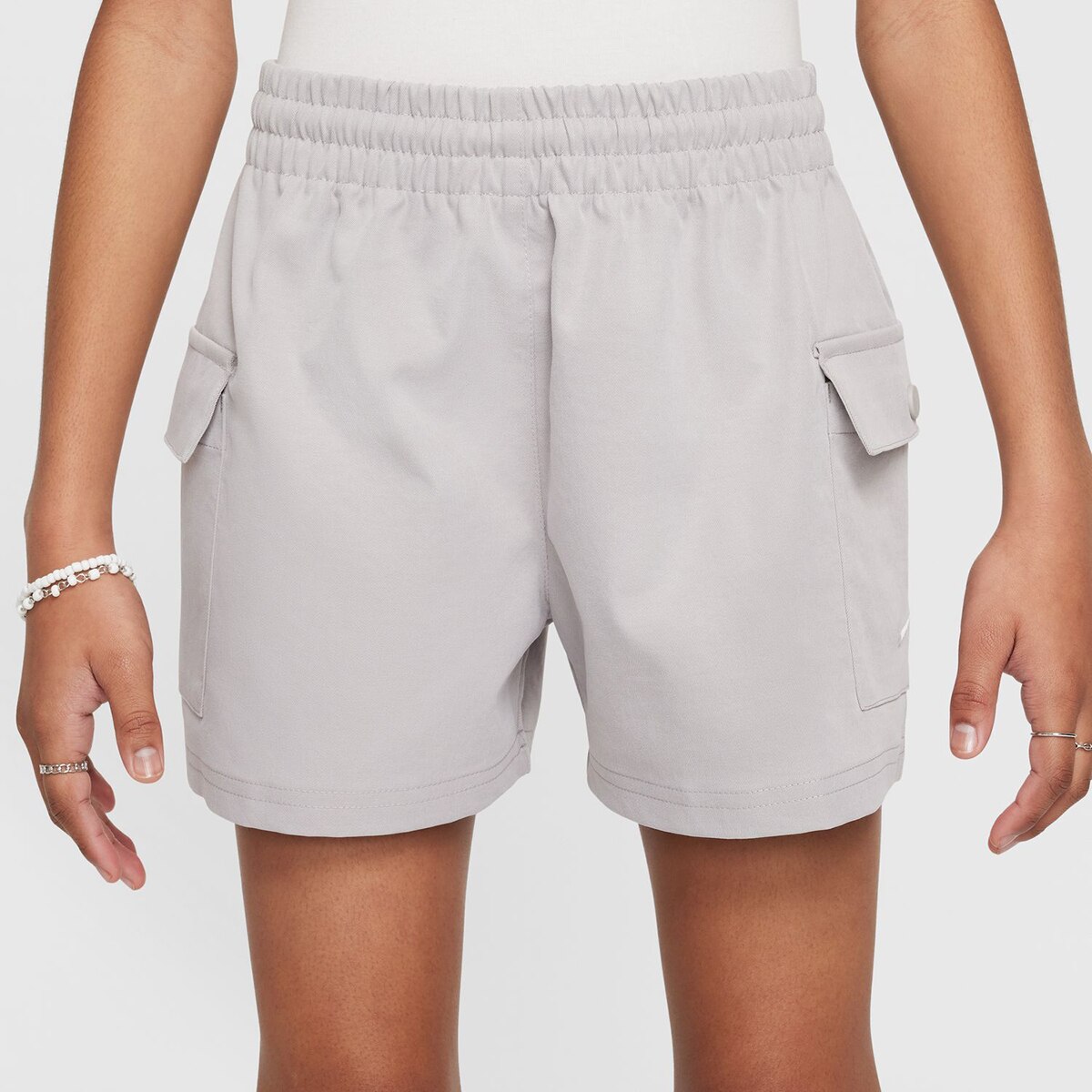 Calções de Menina Sportswear Cinzento-1