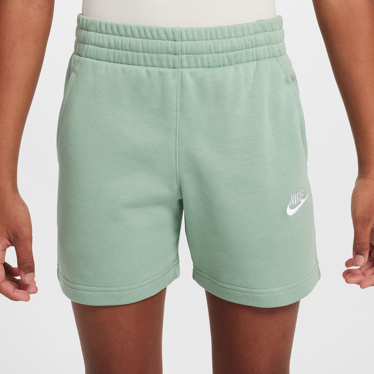 Calções de Menina Sportswear Club Fleece Verde-1