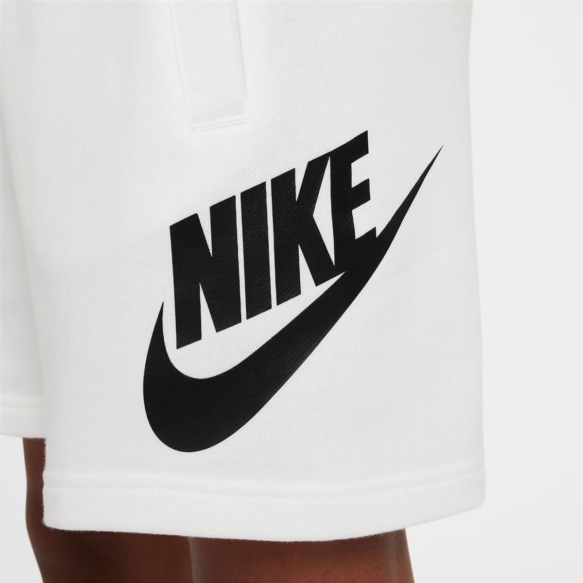 Calções de Criança Sportswear Club Fleece Branco-6