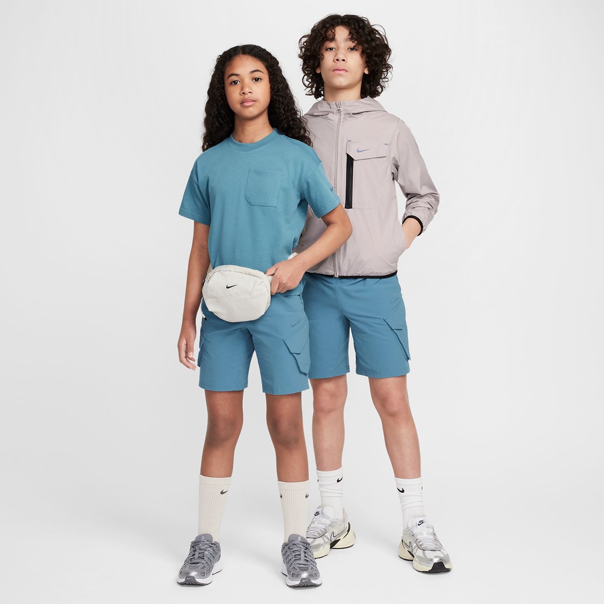 Calções de Criança Sportswear City Utility Azul-9