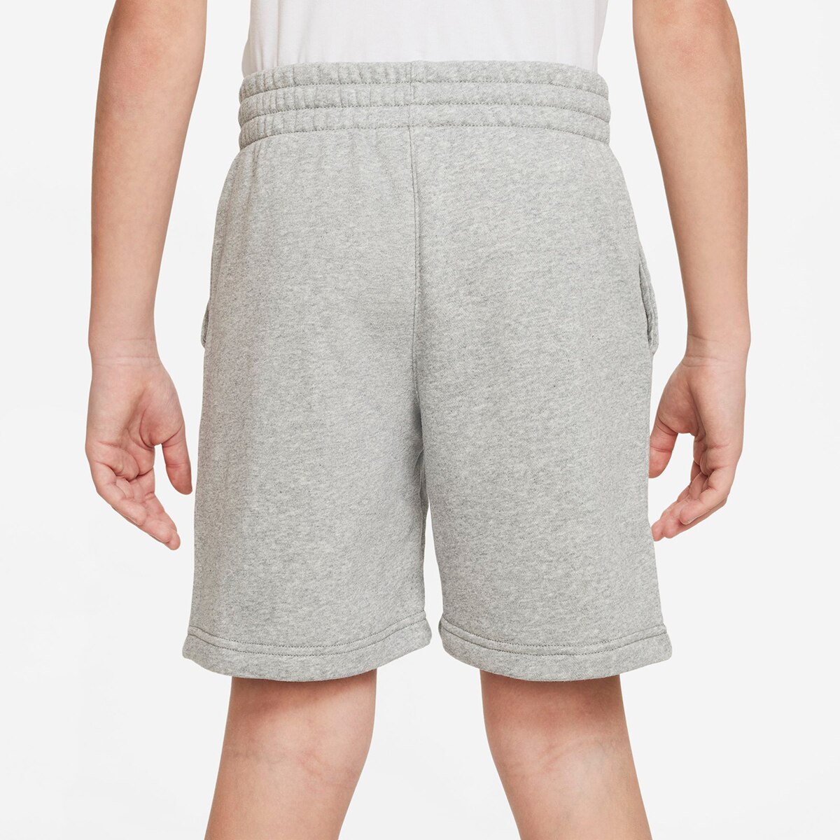 Calções Casual Sportswear Club Fleece Big Kids' French Terry Shorts de Menino Cinzento-2