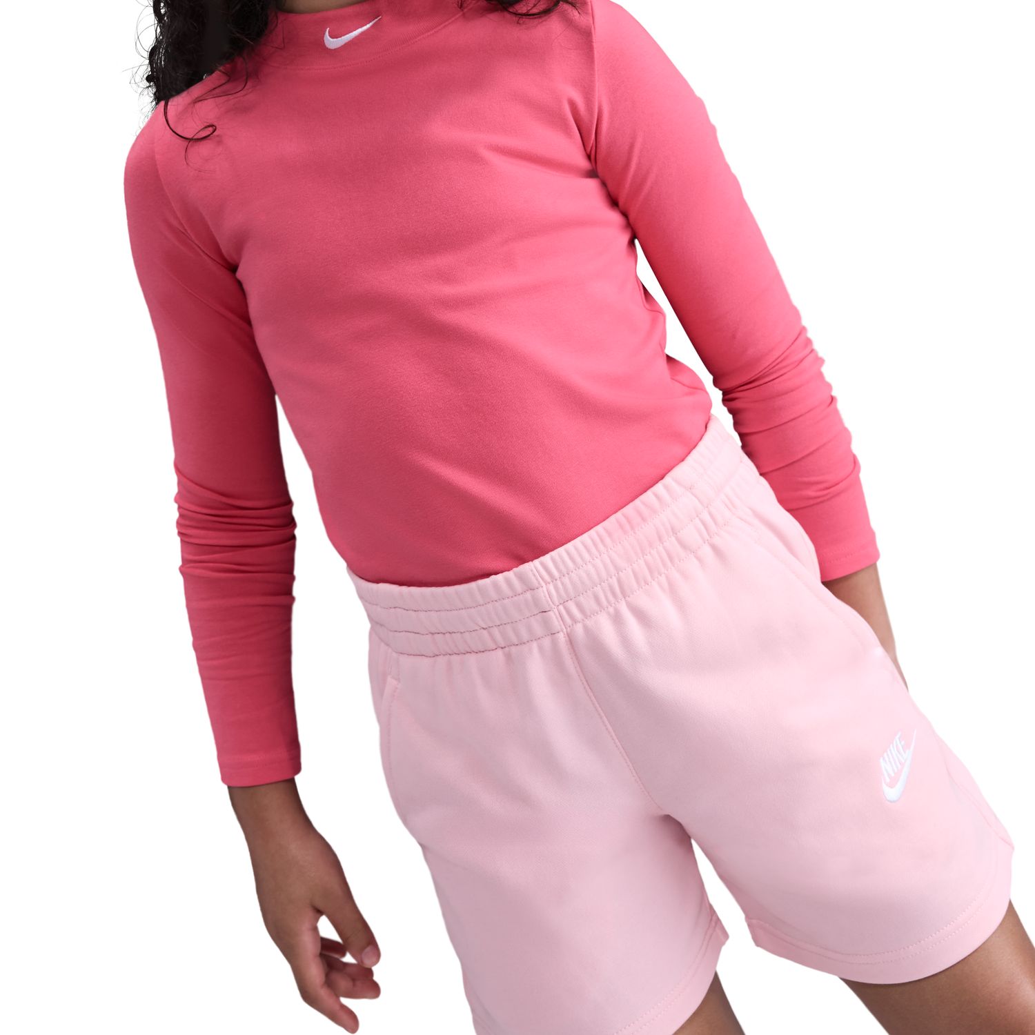 Calções de Menina Sportswear Club Fleece Vermelho-3