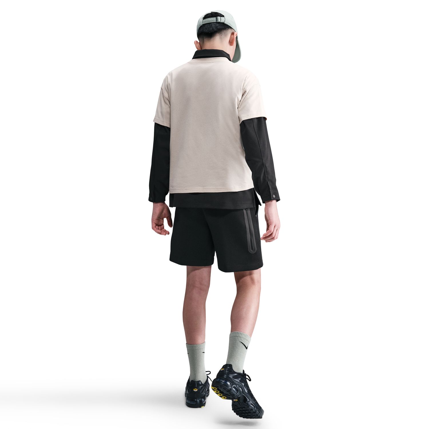 Calções de Criança Sportswear Tech Fleece Preto-2