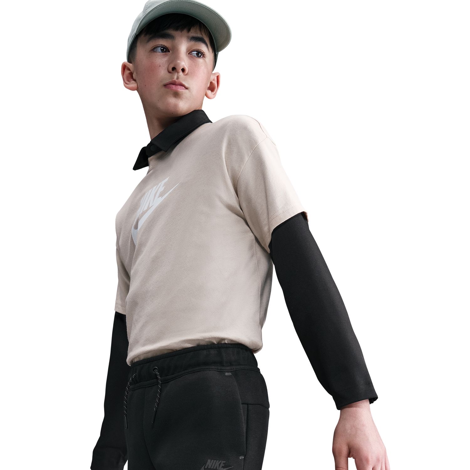 Calções de Criança Sportswear Tech Fleece Preto-3