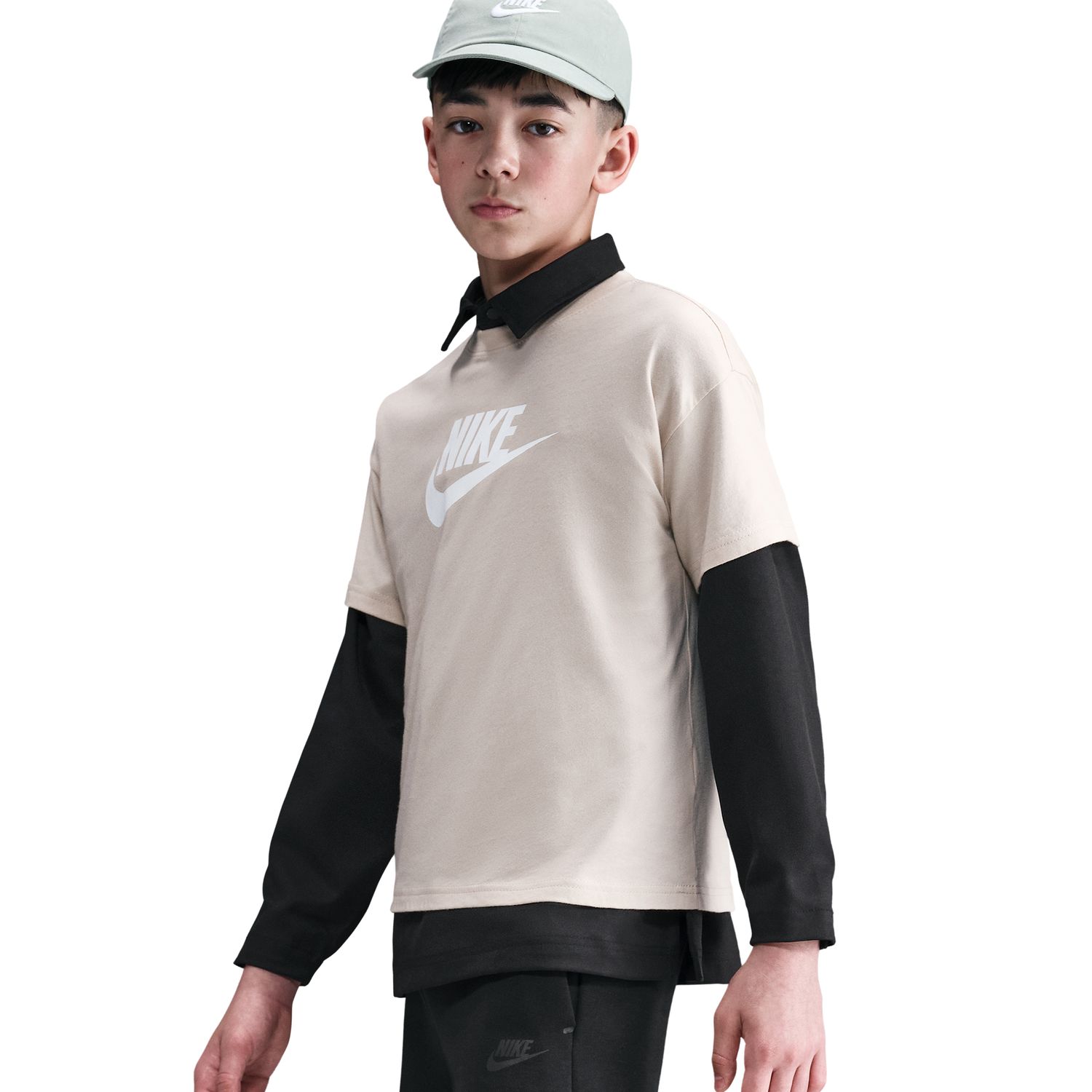Calções de Criança Sportswear Tech Fleece Preto-4